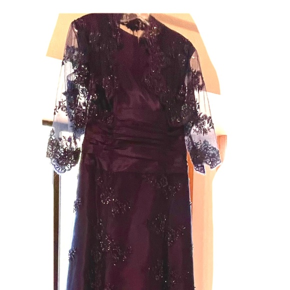 Exquisite Mother of the Bride Formal Gown Dress - Picture 3 of 7